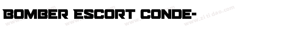 Bomber Escort Conde字体转换